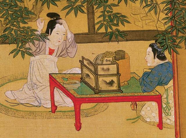 八雅轩丨【艺术经典】《汉宫春晓图》里画了些什么:团扇轻挥,佳人斗草