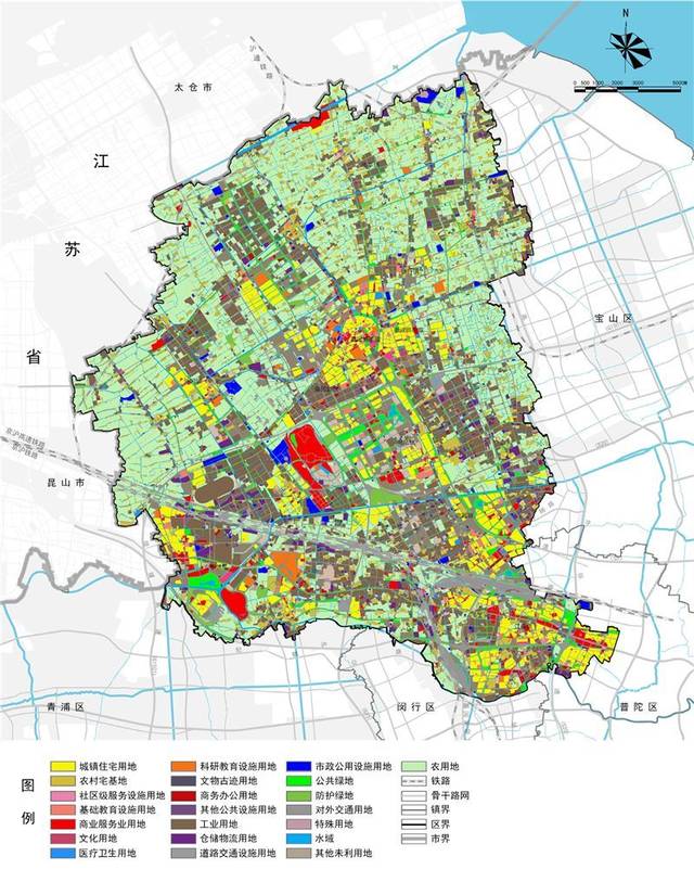 上海嘉定区总体规划暨土地利用总体规划批后公布(附完整版下载)!