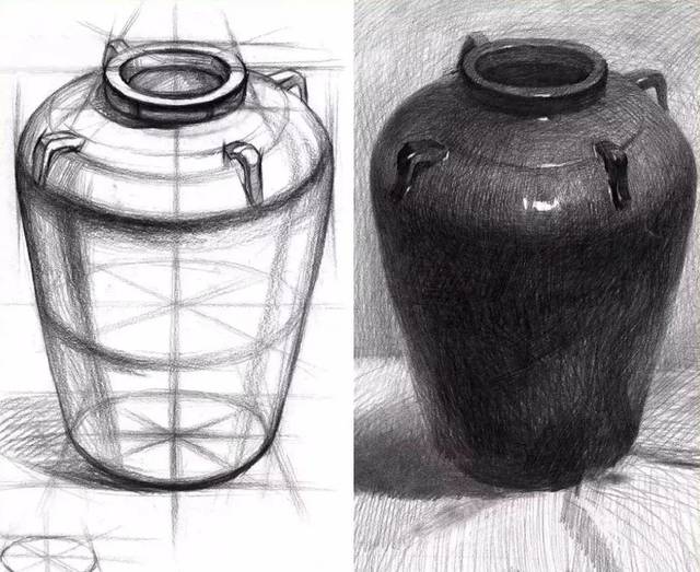 素描罐子的结构特征及表现手法(初学者必看)