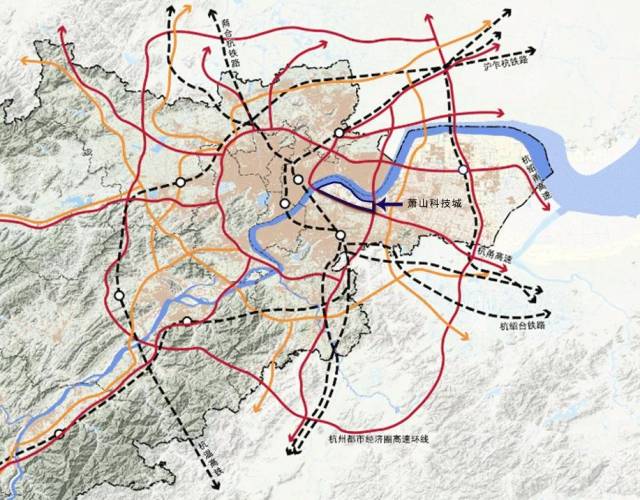 好地研究院对杭州市中心沿江区域现阶段最大的一片留白-- 萧山科技城