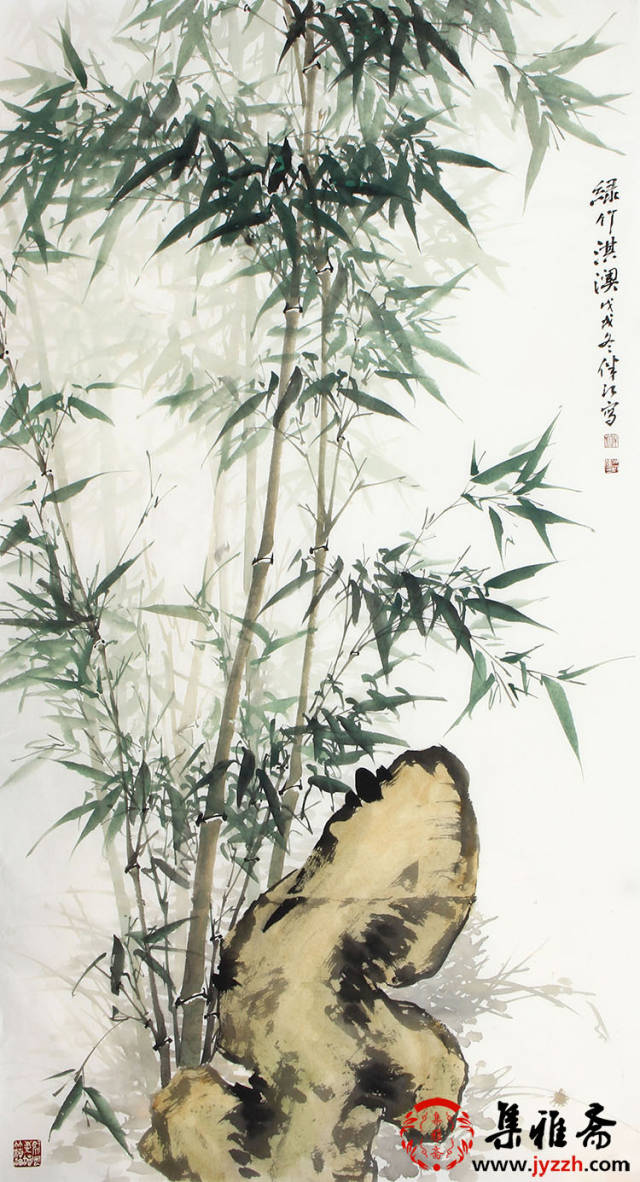 肖洪辉作品 清雅脱俗的国画竹子图欣赏