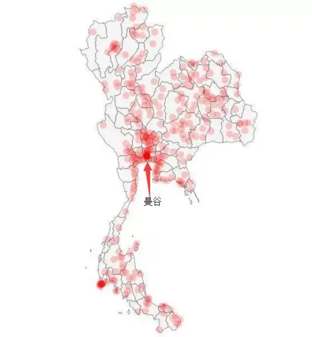 泰国人口分布,80%集中在曼谷