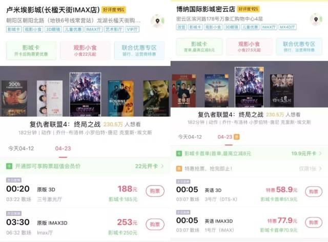 《复联4》预售破亿创纪录，460元一张票你会买单吗？