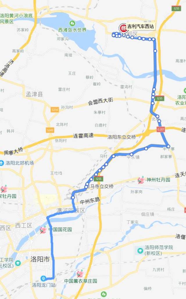 史上最全!洛阳市区到各县区城际公交班次线路详情(线路图)!