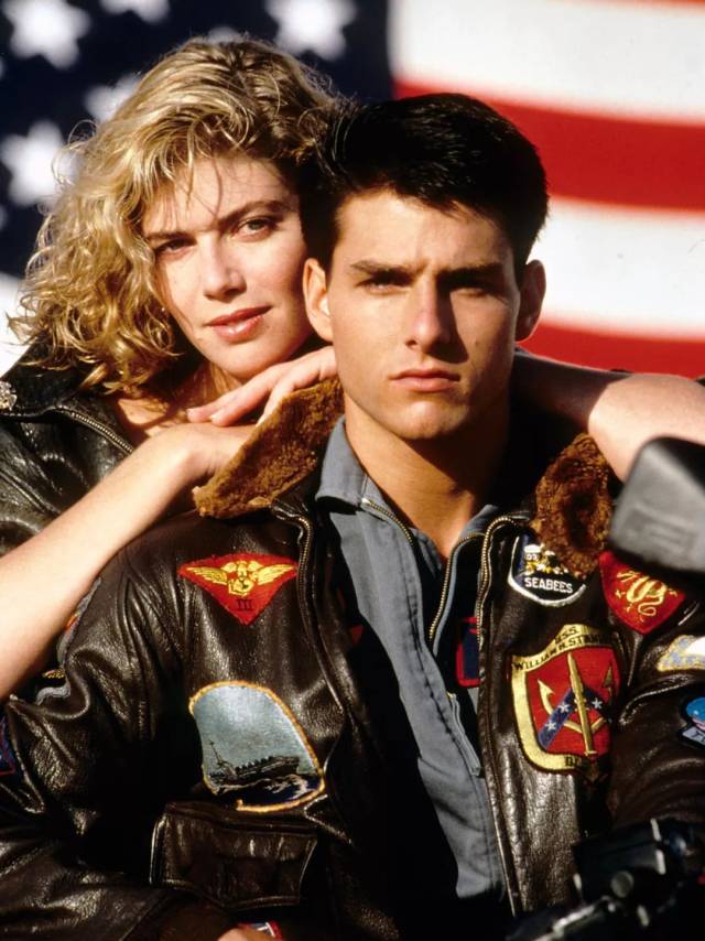 1986年公映"top gun"中 汤姆·克鲁斯身着g-1飞行夹克