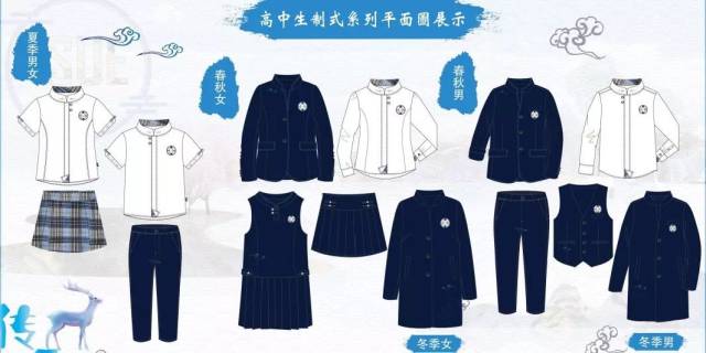 本系列为初中生运动系列校服作品,命名为"花季少年", 此次校服设计