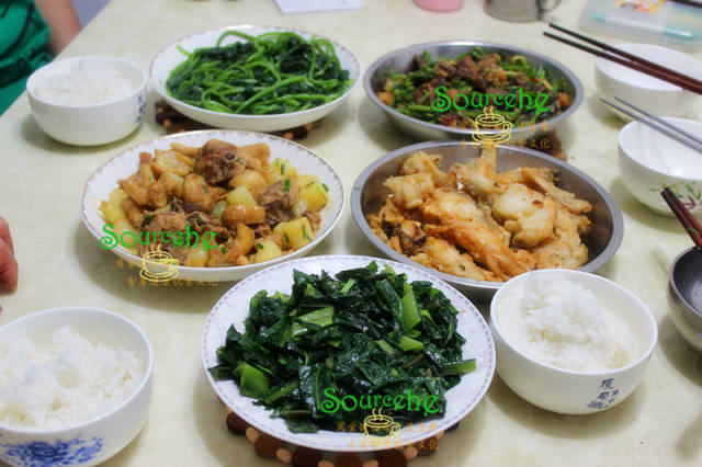 6人晚餐一小时就做好,5道家常菜不足30元,荤素搭配,实惠美味!