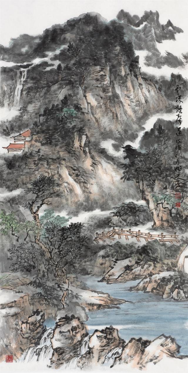 中国画名家——画家牟丕芳 山水画作品欣赏