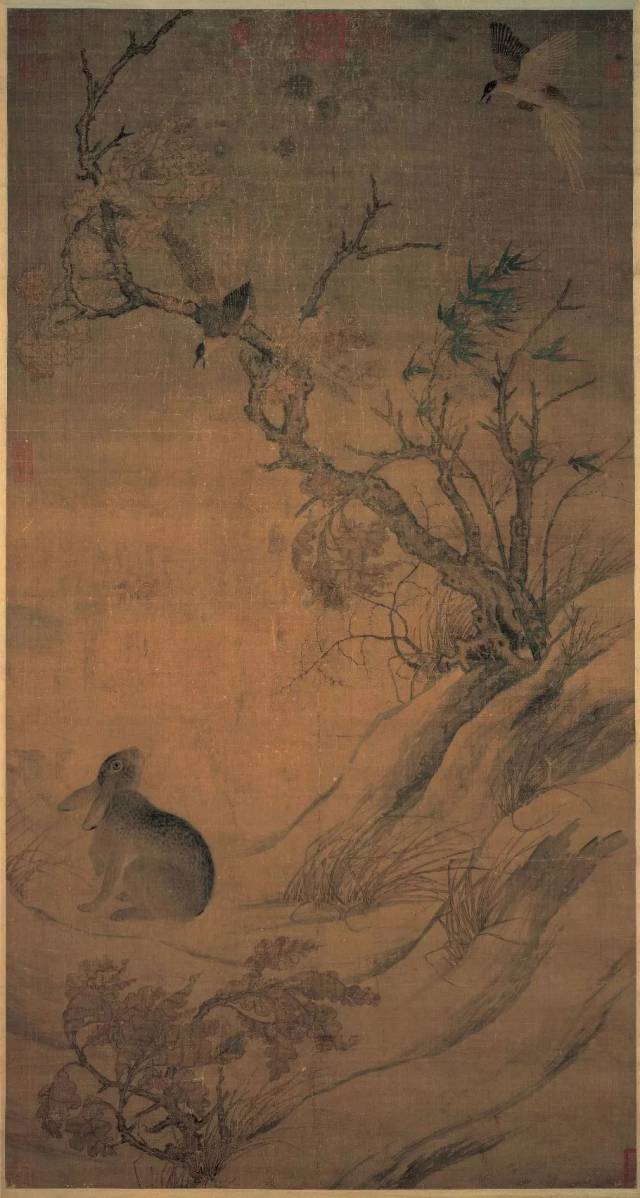 黄荃《写生珍禽图》 △崔白《双喜图》 △ 其他宋代作品 花鸟画的变格