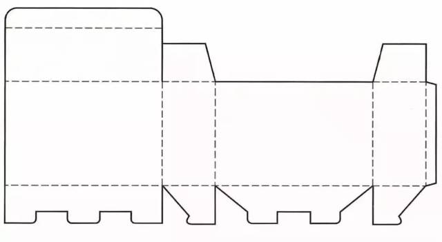 (间壁封底式结构展开图) 5 其他演变结构 根据以上常用的基本包装盒
