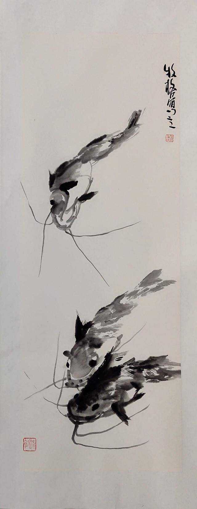 青年画家牧格写意花鸟动物作品--花鸟鱼虫皆入画