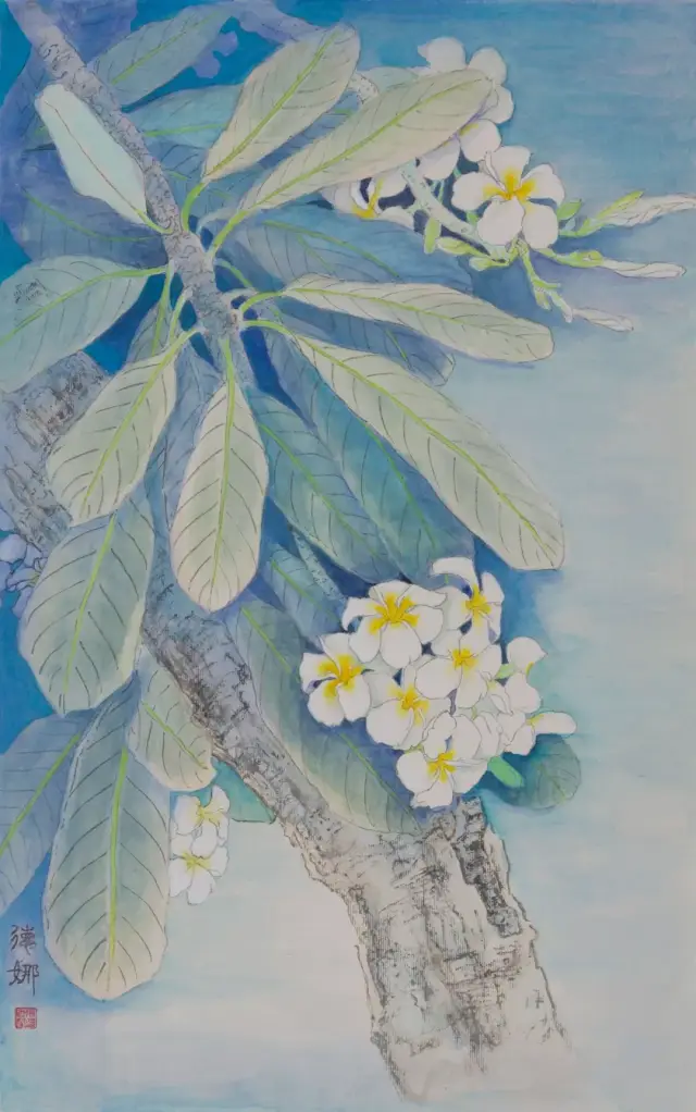 鸡蛋花之二 45×34cm 2015年