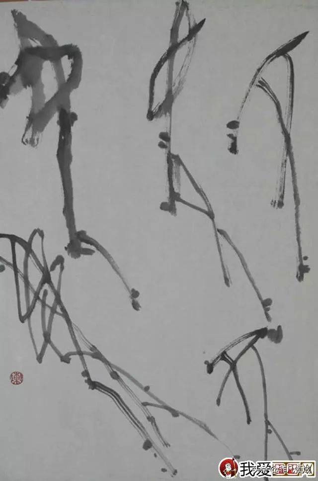 国画写意葡萄教程:葡萄的果实,叶子,藤条的画法