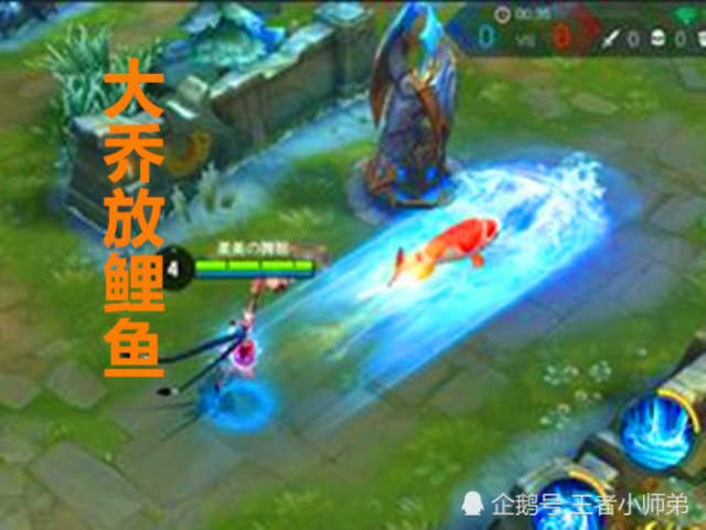 王者荣耀庄周骑鱼,大乔放鲤鱼,夏侯放鲨鱼,它:我放的是虚鲲