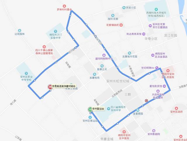 到底该坐几路车?安州区公交路线图,州哥帮你整理好了