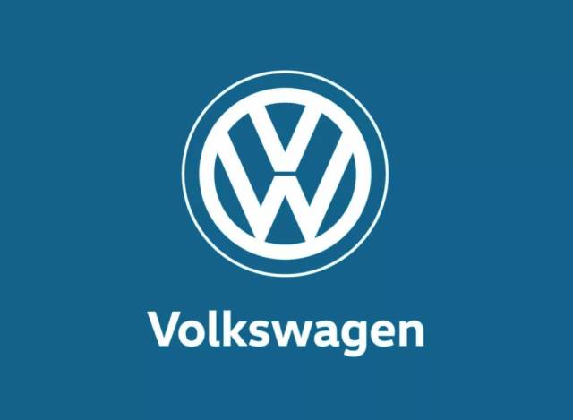volkswagen大众汽车推出新版扁平化logo!
