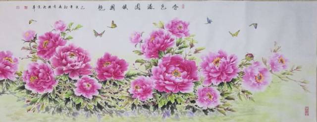 中华经典露珠牡丹——著名画家常辉先生作品鉴赏!