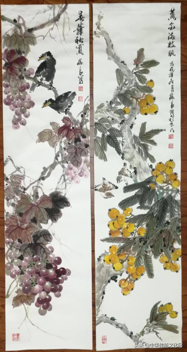 当代花鸟画家晋葆良作品欣赏