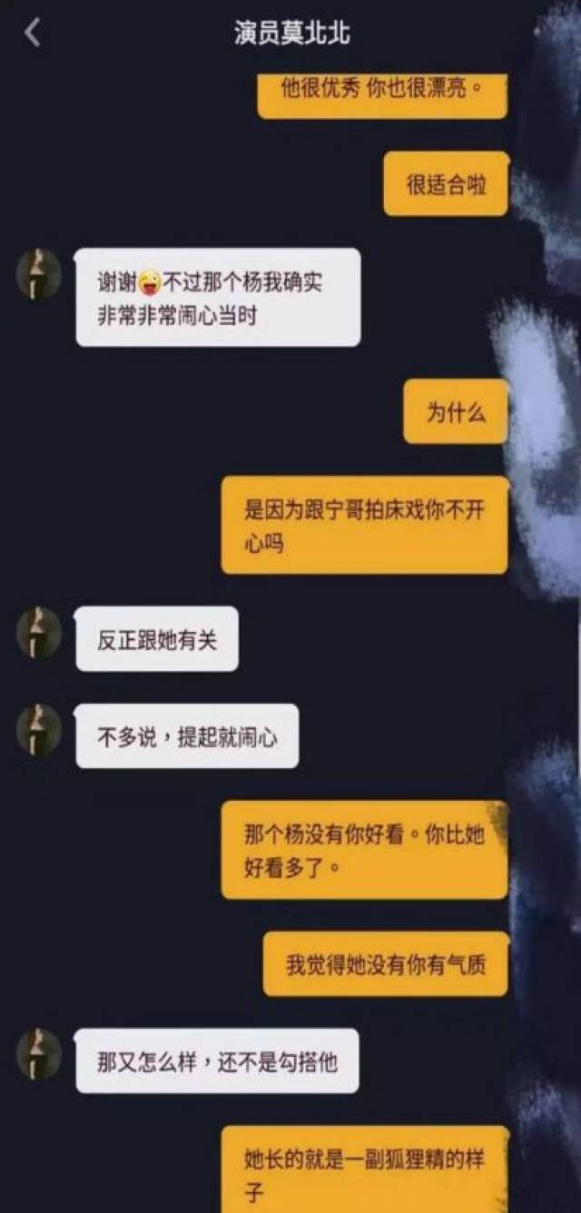 不过日前有人曝出与刘宇宁绯闻女友的聊天记录,绯闻女友叫莫北北,是