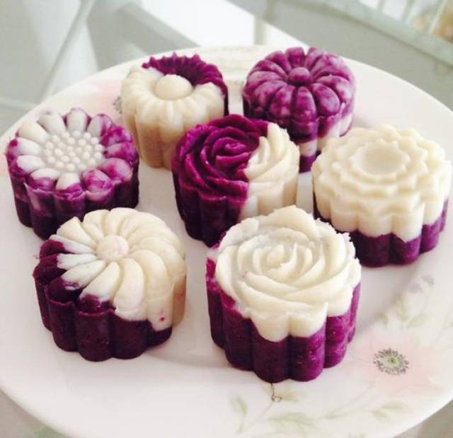 第一种 紫薯山药糕