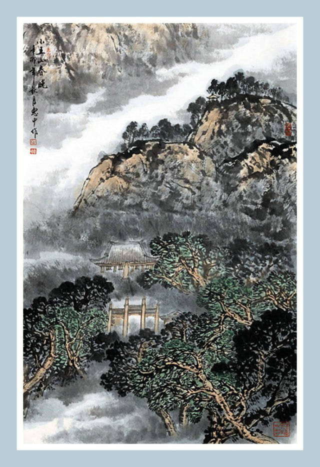 雅逸灵奇 -- 中国画家蒯惠中风情山水画作品赏析