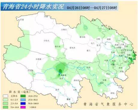 降水中心:曲麻莱秋智乡政府 41.5,城镇最大降水出现在:民和 17.