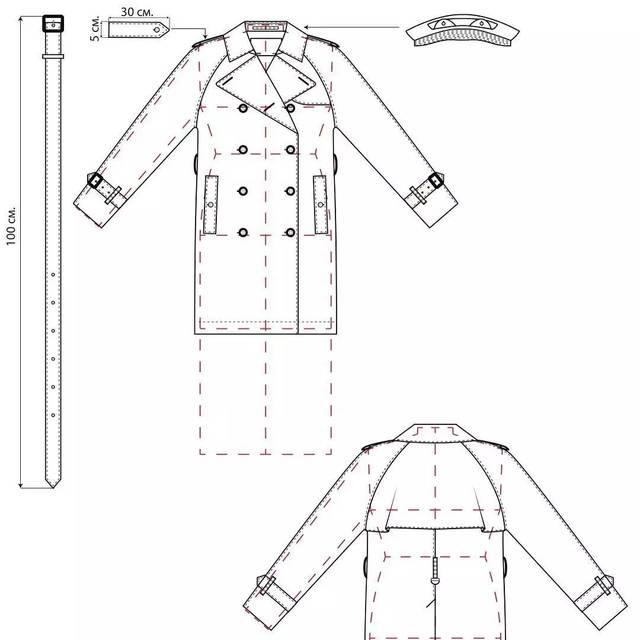 服装款式图比例关系 服装款式图比例模板
