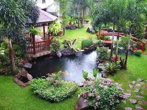 我想有个院子,院子有个池塘!