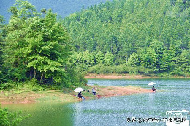 于都县上蕉水库的青山绿水