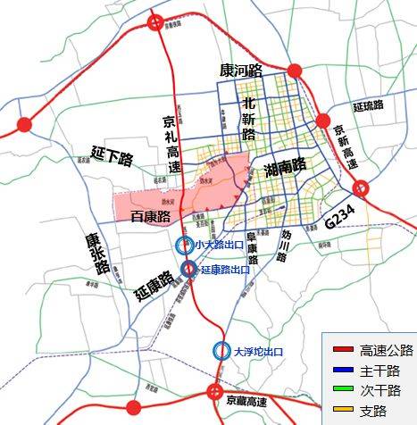 路,延庆城区主要通行道路和园区停车场周边道路通行压力将有所增加