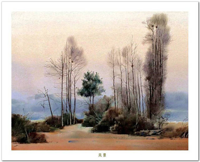 冲淡之美 中国画家刘永健水彩风景写生画作品赏析