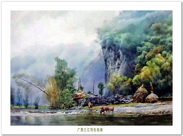 冲淡之美 中国画家刘永健水彩风景写生画作品赏析