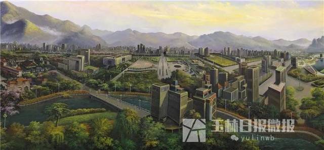 又一玉林之最！兴业画家创作的巨幅油画《玉林图》，融入了玉林诸多著名景点！