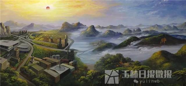 又一玉林之最！兴业画家创作的巨幅油画《玉林图》，融入了玉林诸多著名景点！