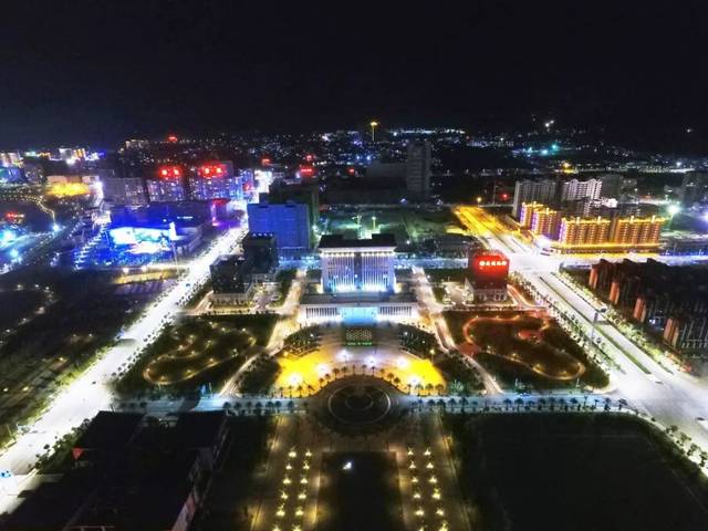 月亮湾新区夜景