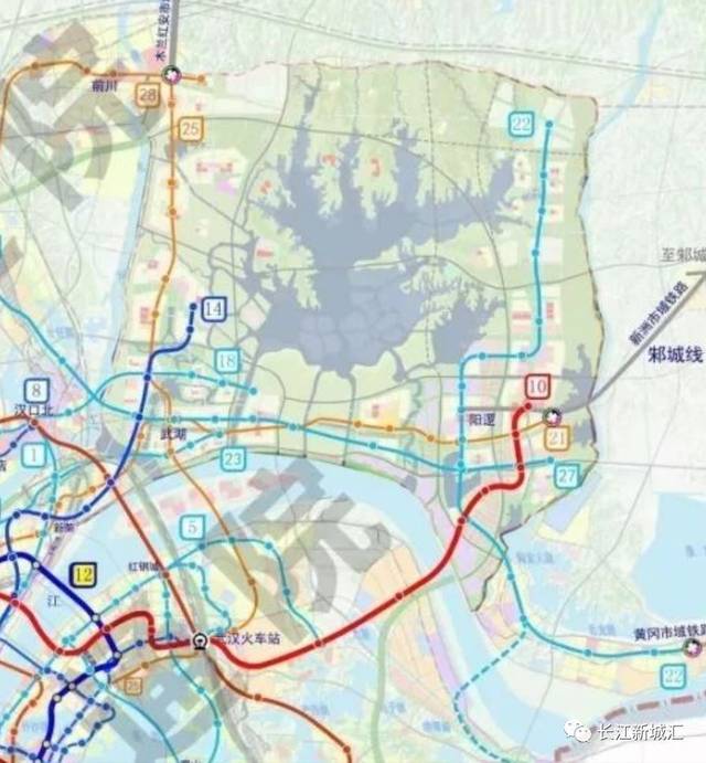 重磅!网武汉轨道交通规划新洲市域铁路出炉