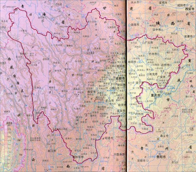 四川省是我国地形最为复杂的省份,从川西到川东落差近