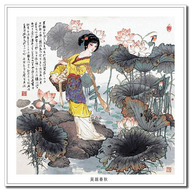 意象雅秀--中国画家郑家声古典仕女画作品赏析