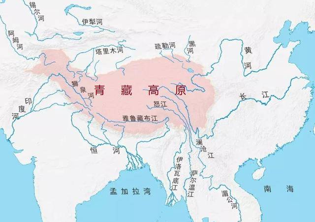 亚洲地形特征:以高原山地地形为主,地势中部高而四周低