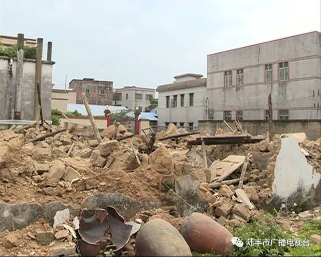 陆丰东海,大安,碣石,河西,多处违法建筑被拆除.