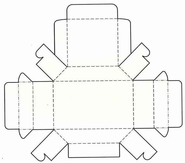 0  3  其他形式  三角形盘式包装盒结构展开图 单纸盒包装盒的结构