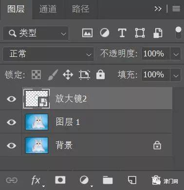 按照各个放大镜的位置输入相同位置的关键帧,相对的移动图片到小毛驴