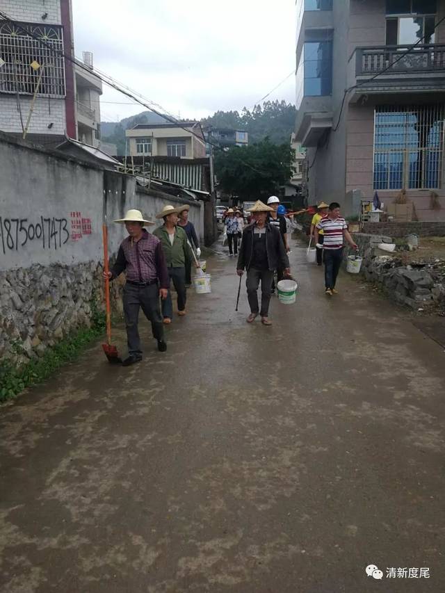 度尾镇圣山村扎实开展人居环境整治, 全面打响村庄清洁行动春季战