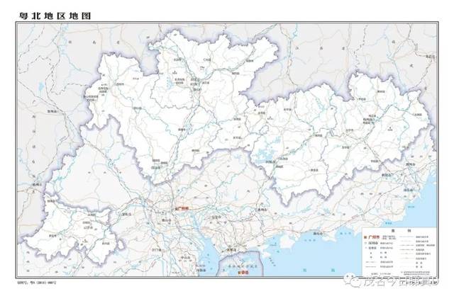粤北地区地图图片