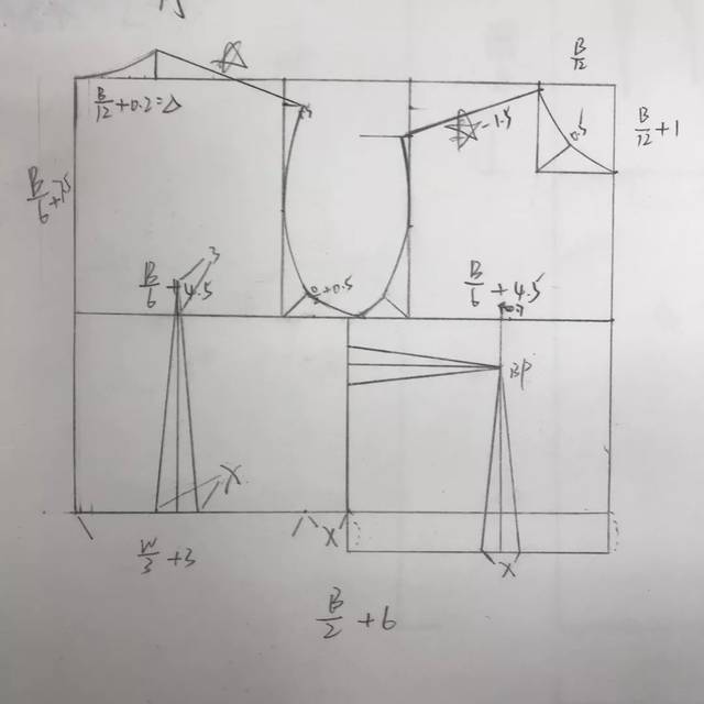 优秀作品 杨兴应作品 西服袖 变化女衬衫 衣身原型 风衣 风衣 省道