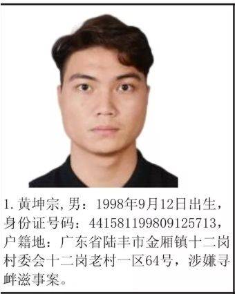 在海丰见到这35名涉黑恶逃犯请马上报警