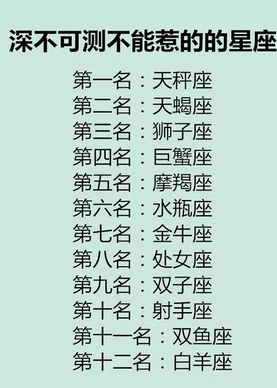 深不可测不能惹的的星座,十二星座谁的眼泪最值钱