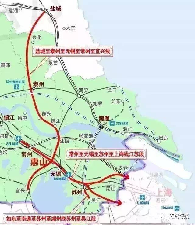 盐泰锡常宜铁路正在规划中,接入江阴站,后途径惠山,常州南至宜兴站