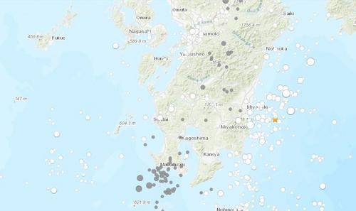 日本宫崎县附近发生6.3级地震 未触发海啸预警