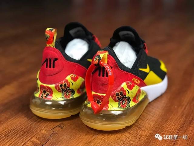 新配色出货 中国风限定牡丹 耐克nike air max 270 半掌气垫跑步鞋